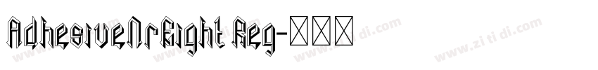 AdhesiveNrEight Reg字体转换